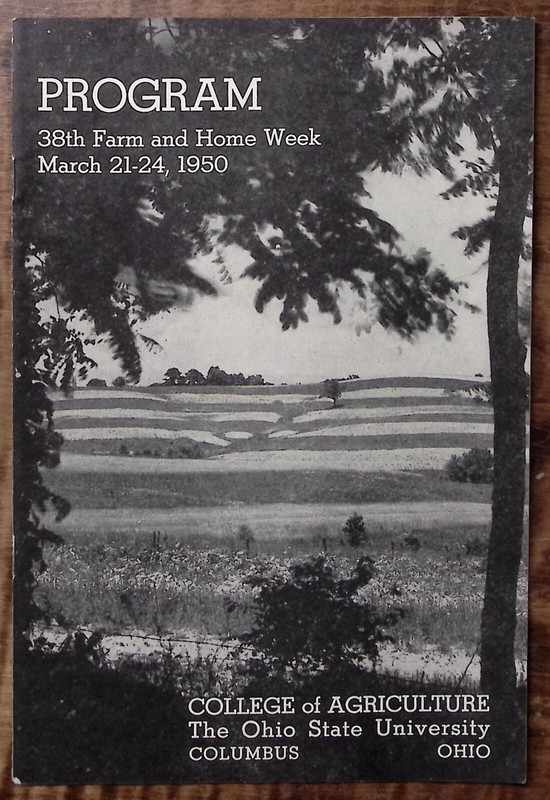 1950 COLLEGE OF AGRICULTURE OHIO STATE UNIVERSITY PROGRAM BOOKLET Z6113