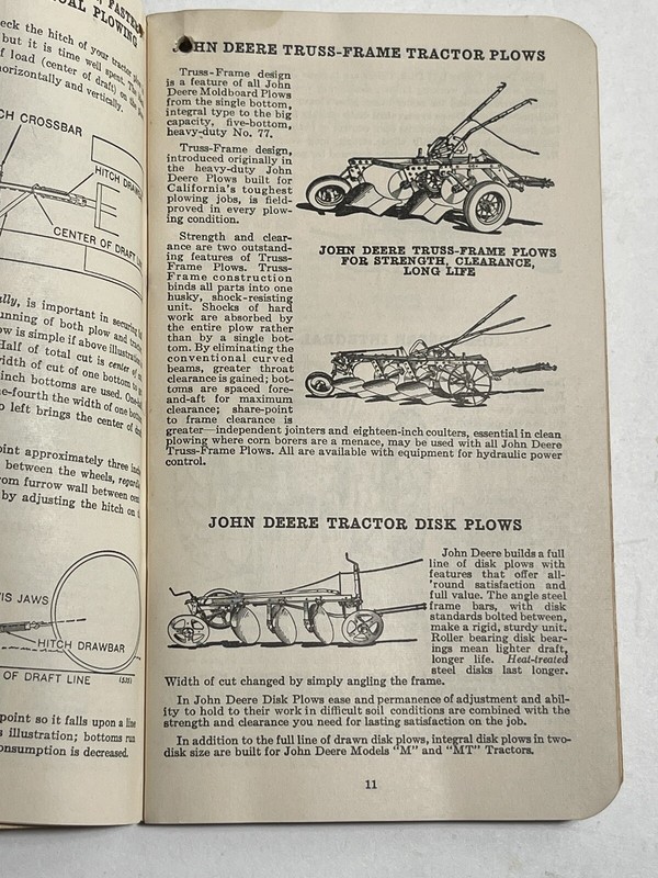 Vintage 1950 John Deere Farmer's Pocket Ledger Tractors Farm Equipment gallery