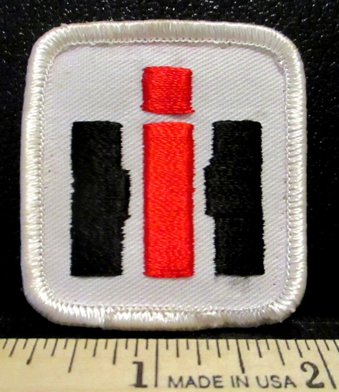 International Harvester IH Trademark Logo Dealer Embroidered Hat or Cap Patch 2″