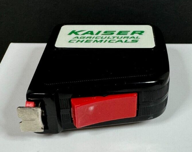 Vintage Kaiser Agricultural Chemicals Lufkin 10' Clip-On Tape Measure gallery