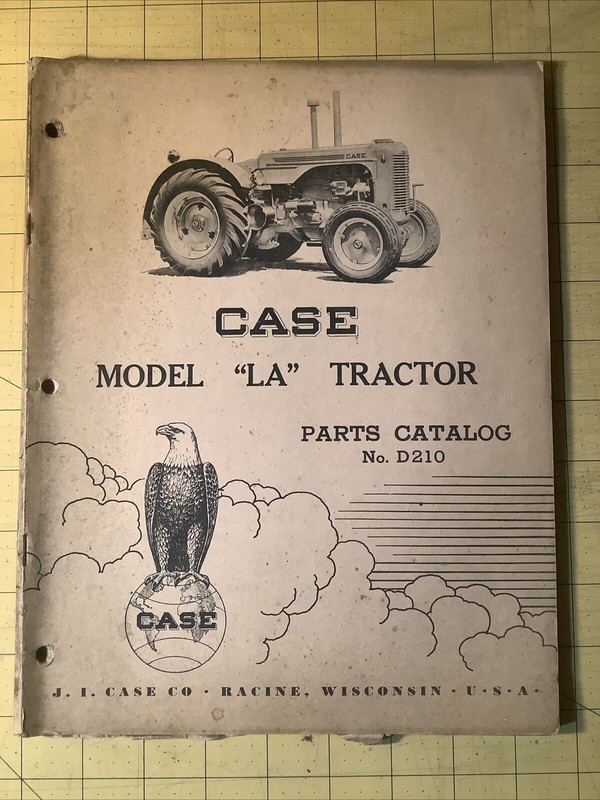 Vintage 1940s Case Tractors￼ Numerical Parts Price List Racine WI INV-P0123