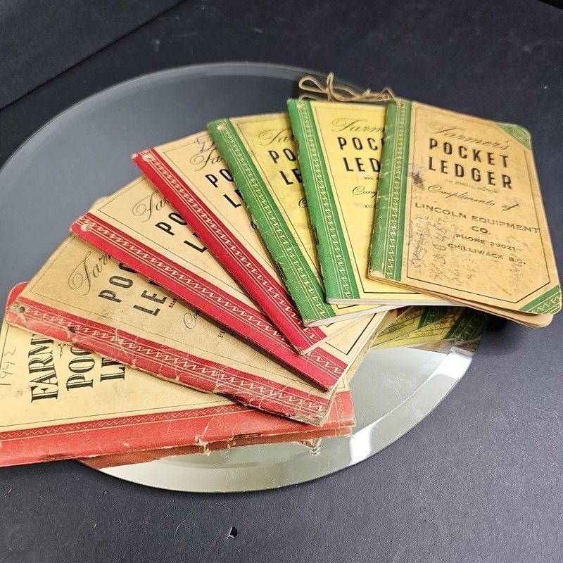 1940s-50s John Deere Farmer’s Pocket Ledgers 7pc Collection Lot Amazing! Canada