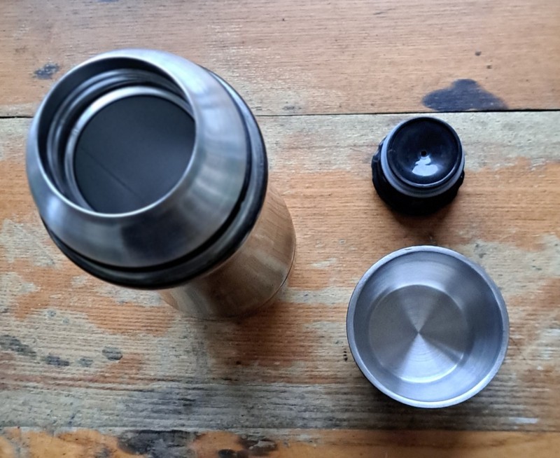 Thermos. Pioneer Brand Products Thank You Gift To Farmers . NOB Stainless Steel gallery