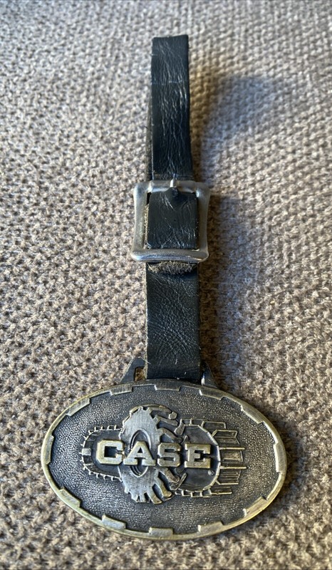 Antique CASE Farm Machinery Tractors Advertising Pocket Watch Fob~J.i Case Co.