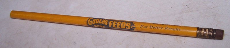 Vintage GOOCH FEED MILL Advertising Pencil LINCOLN NEBRASKA