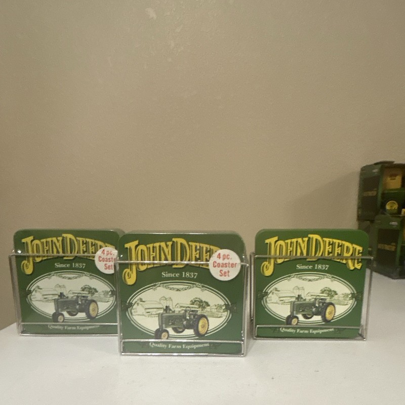 John Deere Since 1837 4-Piece Coaster Set Green Agriculture Label (3 Sets) gallery