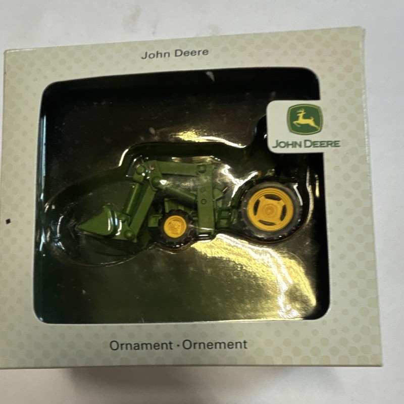 John Deere Licensed Tractor Ornament 2007 Green/Yellow Plastic Agriculture