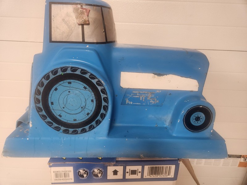 Vtg Blue Tractor Fiberglass Mailbox 1990’s Rare
