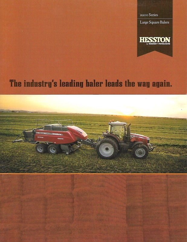 Farm Equipment Brochure – Hesston – 2200 series Large Square Baler – 2018(F8408)
