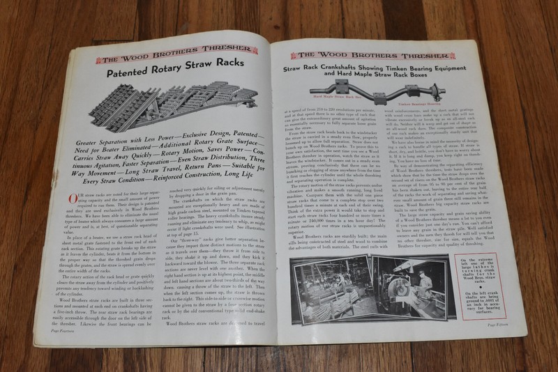 Vintage Wood Brothers Thresher Sales Catalog Brochure gallery