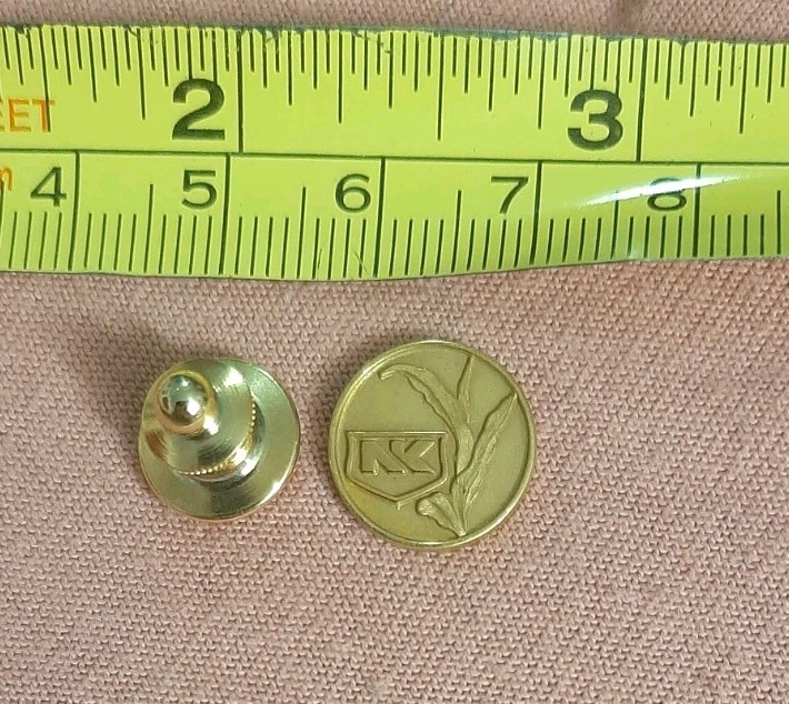 Vintage Northrup King & Co Seeds Company 1/10 10k GF Gold Filled Lapel Pin