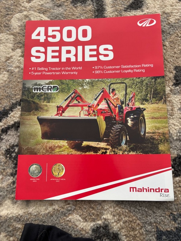 Mahindra 4550 4565 Tractor Brochure FCCA25