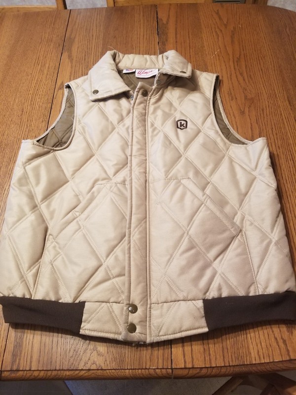 Keltgen Seed Corn Vest Large Excellent Condition USA Made Quilted By Wiman C10