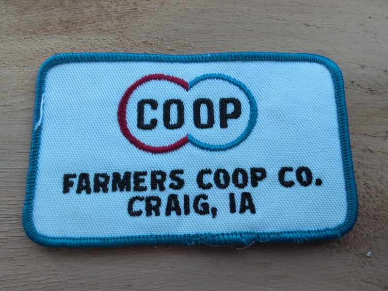 Vtg Farmers Coop Co Patch Craig Iowa