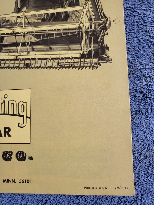 JE LOVE Vintage 1969 Brochure Flexible Floating Cutter Bar Harvesting Equipment gallery