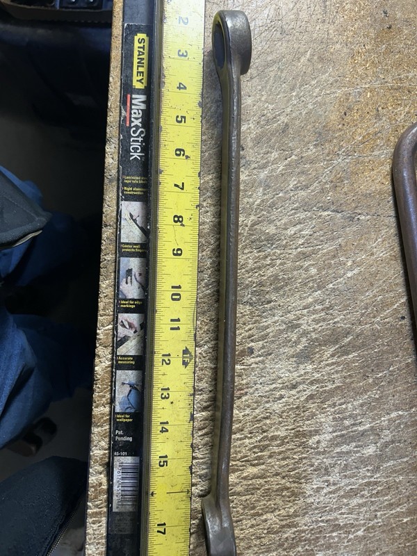 Vintage JOHN DEERE Tractor Wrench 16" Double Box End 12-point 1-1/4x1-1/2” gallery
