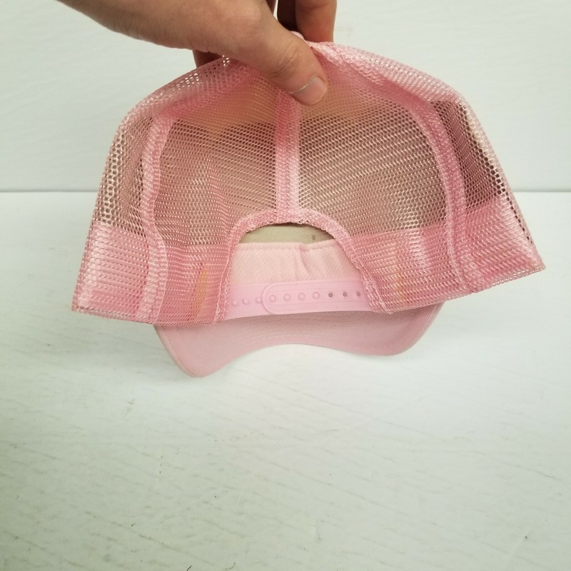 John Deere Pink Women's Snapback Mesh Back Trucker Hat, NOS gallery