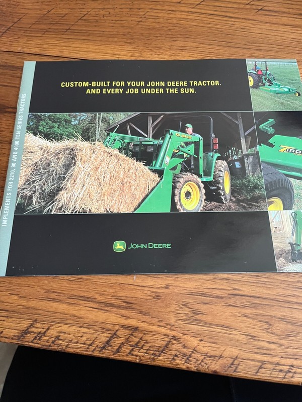 John Deere Implements for Compact Tractors For 2003 Brochure FCCA