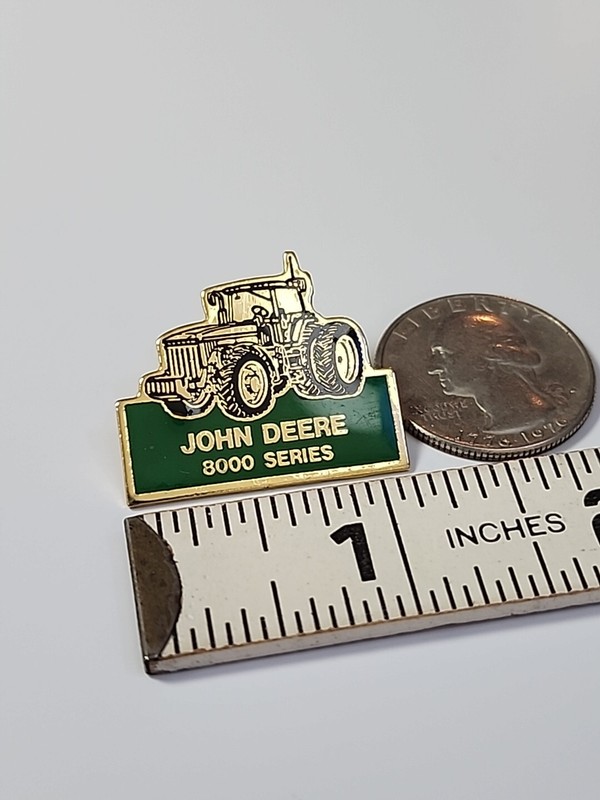 John Deere 8000 Series Lapel Pin Green Black & Gold Colors Farming Equipment gallery