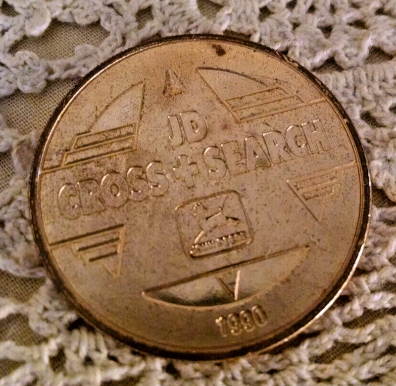 JOHN DEERE LOT MISC BANDANA HANDKERCHIEF SPINNING TOP POST-ITS COIN HUB CAP. gallery