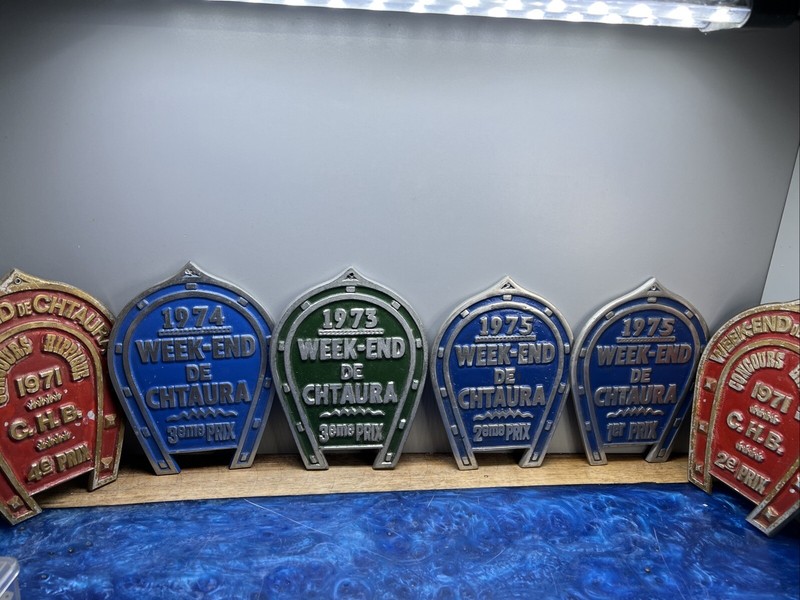 Vintage Agricultural Horse Equestrian Trophy Place Plaque Lot Of 6 1971-1975