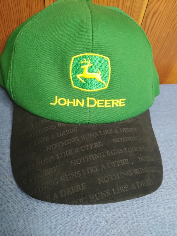 USA K Products John Deere Green W/ Black Suede All Over Bill Snapback Hat Ag