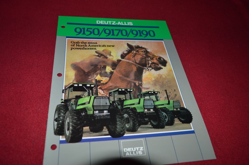 Deutz Allis Chalmers 9150 9170 9190 Tractor Dealer’s Brochure DCPA