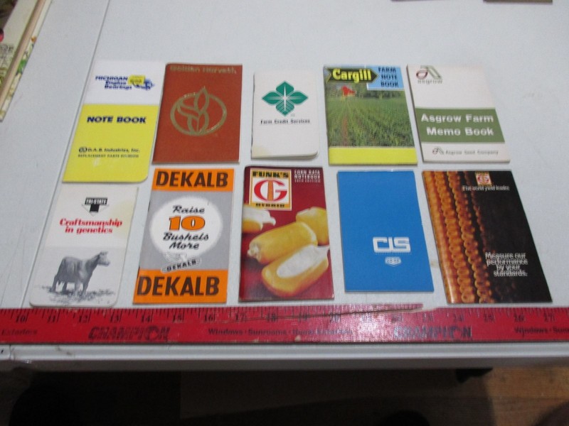 Lot Of 10 Vintage 1950s/60s Farm Advertising Notepads, Funk’s, Dairyman, Dekalb