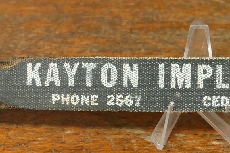 Vintage Kayton Implement Company Cedar Rapids Iowa Battery Handle Advertising gallery