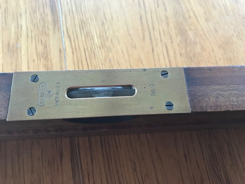 Vintage FARMER’S UNION CO-OP OIL ASSOCIATION WOOD LEVEL….Leigh, Nebraska