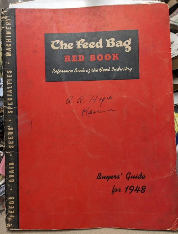 1948 The Feed Bag Red Book Reference Book Farm Animal Feed Industry ADS!! ADS!!
