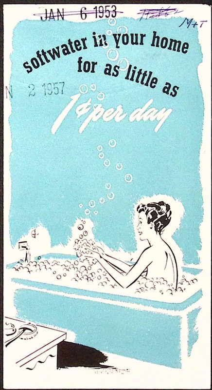1957 Dayton Water Systems Soft Water for Your home Brochure Dayton OH