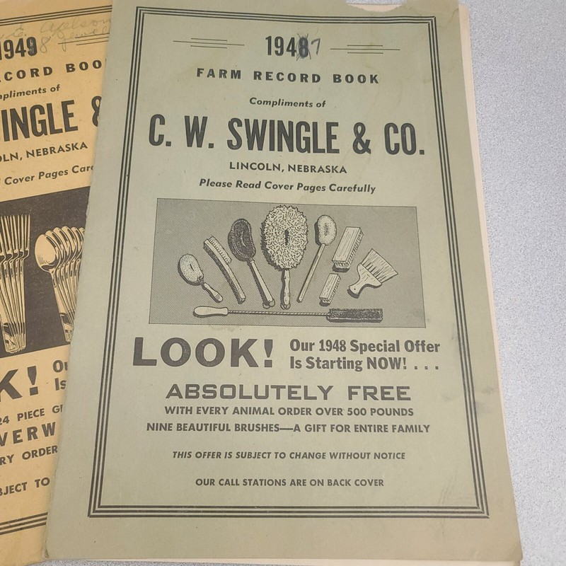 Vtg 1940s Lincoln Nebraska RENDERING CO FARM RECORD BOOKS Advertising Lot 3 gallery