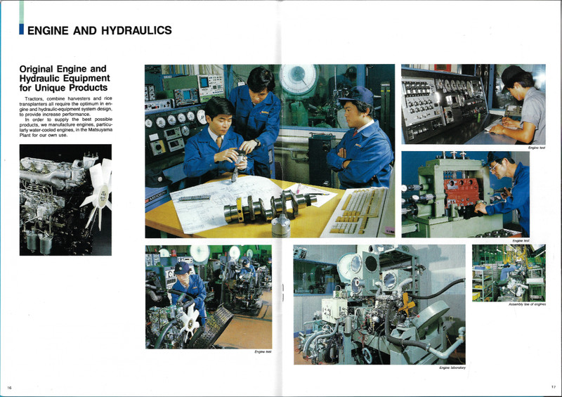ISEKI AGRICULTURAL MACHINERY 36 PAGE BROCHURE gallery