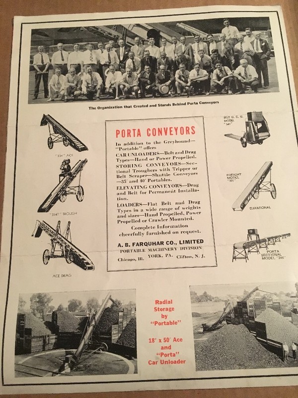 VTG FARQUHAR IRON AGE FARM MACHINERY CATALOGUE Advertising GREYHOUND conveyor gallery