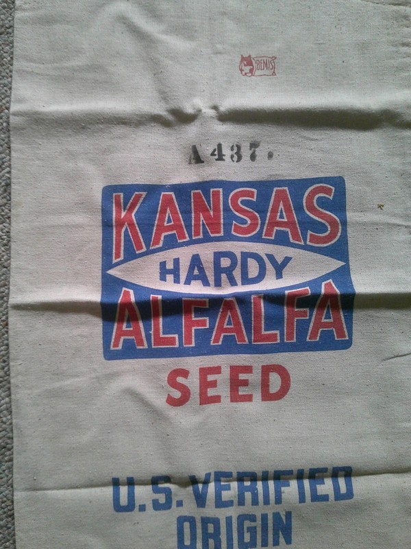 Kansa Hardy Alfalfa Seed Cloth Sack / Nice