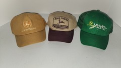 VINTAGE-JOHN DEERE SNAP BACK HAT LOT OF 3