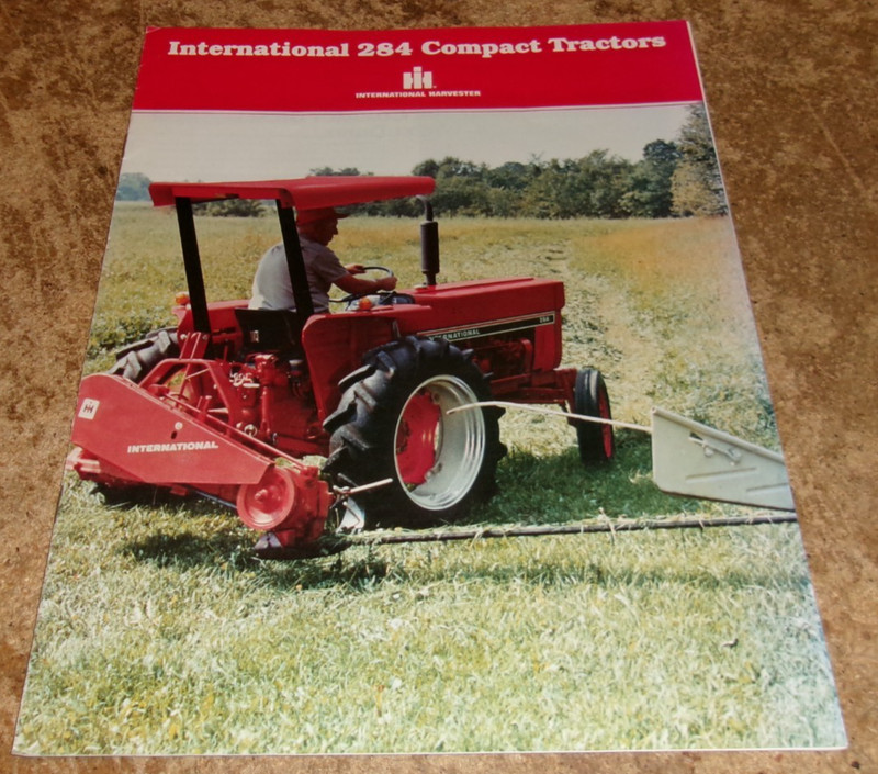 vintage international 284 compact tractors brochure in very good shape used