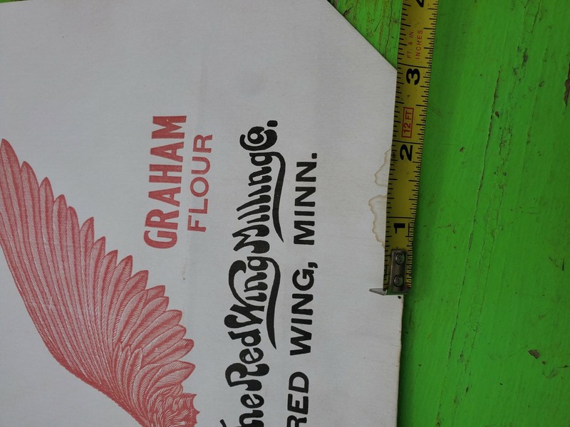 Vintage 10 Lb. Red Wing Special Graham Flour Bag/sack,Red Wing MN FREE SHIPPING gallery