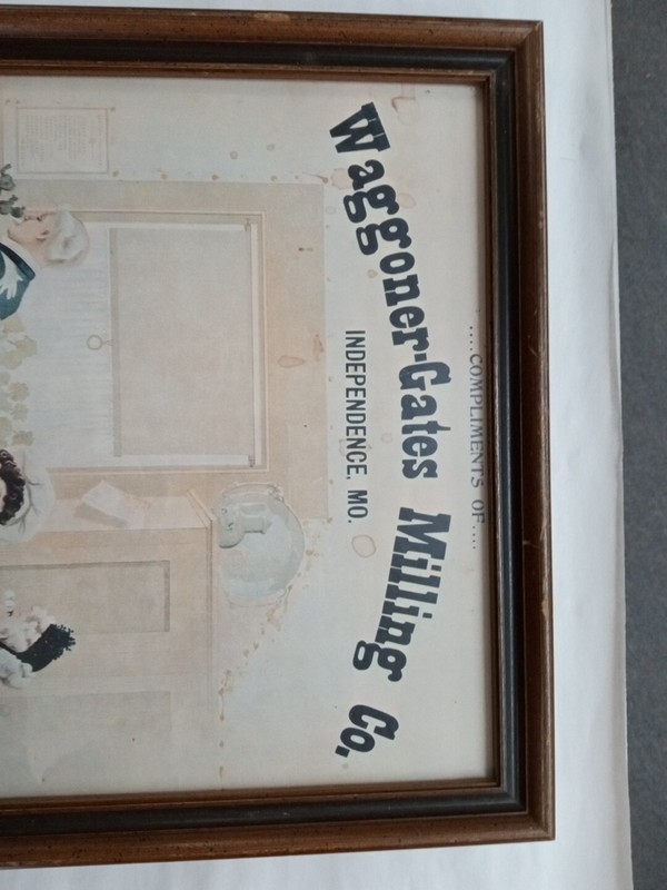 Vintage Framed Waggoner-Gates Milling Co. Advertisement Independence, MO gallery