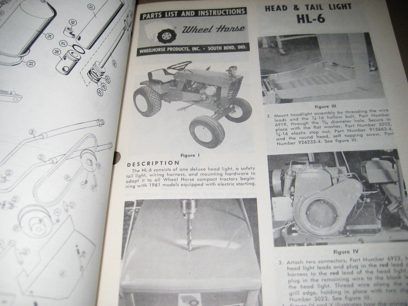 Vtg Wheel Horse Tractor Attachment Manual Hydraulic Units Speed Reduction Lights gallery