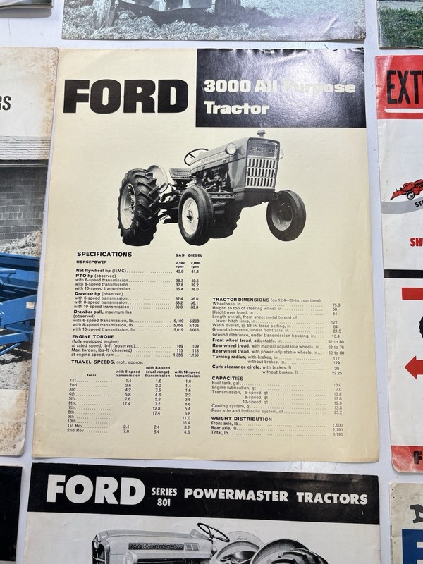 Group Of (6) 1960’s 1970’s Ford Tractor / Implement Dealer Brochures gallery