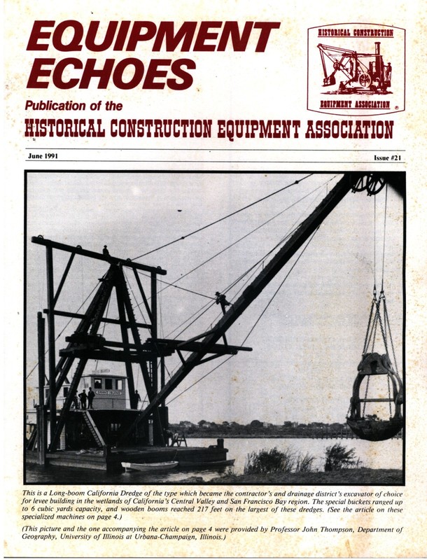 June 1991 Equipment Echoes Historical Construction Equipment Association HCEA
