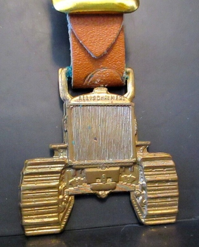 ALLIS CHALMERS AC MW L10 M K Crawler Tractor Pocket Watch Fob Construction MACO