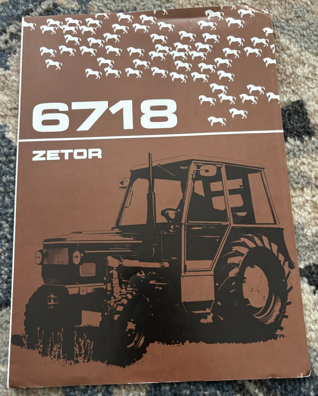 Zetor 6718 Tractor Brochure DCPA26