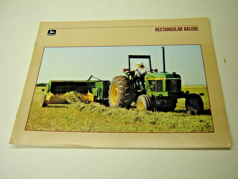 John Deere Rectangular Baler 2 Dealer Catalog Brochure