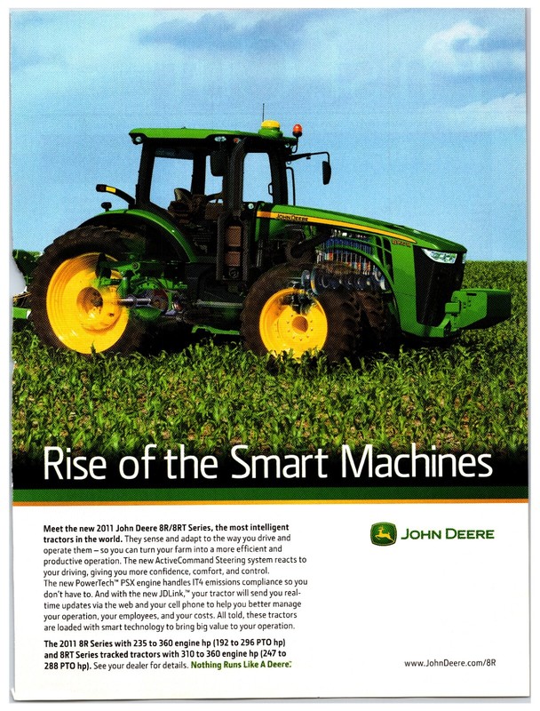 John Deere 8R / 8RT Series Tractors – Original Print Advertisement (8in X 11in)