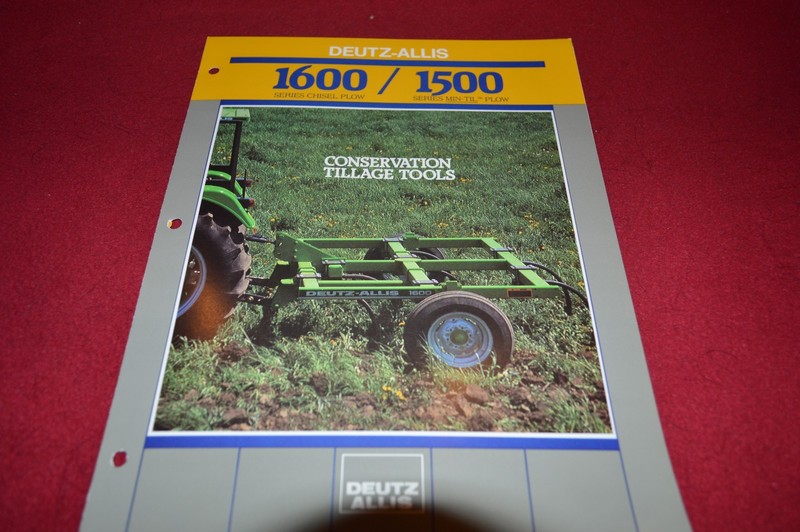 Deutz Allis Chalmers Conservation Tillage Tools Dealer’s Brochure DCPA