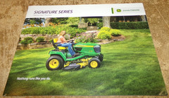 2017 john deere signature series lawn tractors brochure in nice shape used