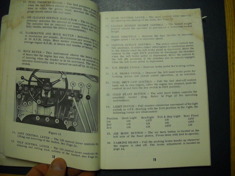CASE W 26 SERIES B LOADER OPERATORS MANUAL FORM NO 9-2711 gallery